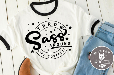 Throw sass around like confetti SVG DXF PNG EPS