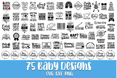 Baby Svg Bundle, Baby Quotes Svg, Baby Sayings Svg, Baby Designs