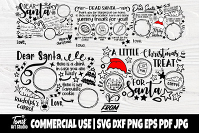 Cookies for Santa Tray SVG, Canadian Santa Plate Svg Bundle, Treats fo