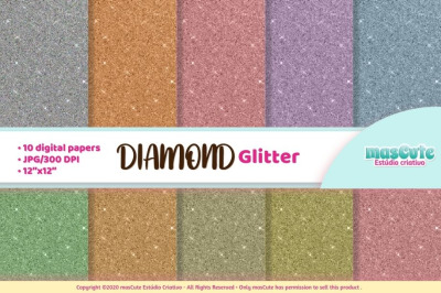 Diamond Glitter Digital Paper