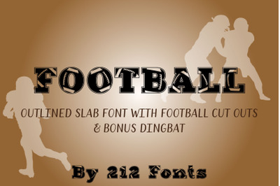 Football Bold Font - OTF with Bonus Dingbat Font
