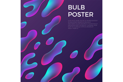 Fluid shapes. Abstract poster&2C; liquid contemporary elements background