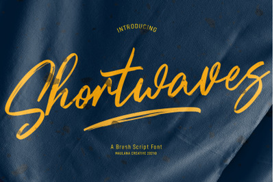 Shortwaves Brush Script Font