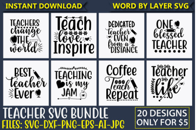 Teacher SVG Bundle