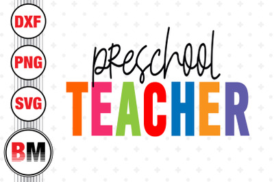 Preschool Teacher PNG&2C; JPG Files