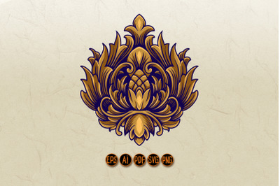 Kingdom Crown Symbol Ornate Logo