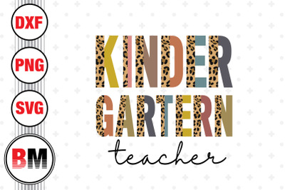 Kindergarten Teacher Half Leopard PNG, JPG Files