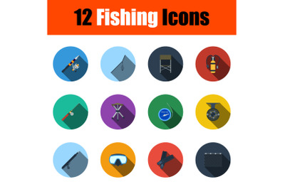 Fishing Icon Set