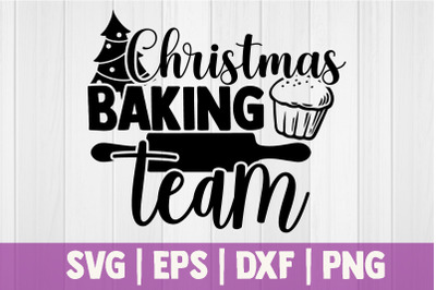 Christmas baking team