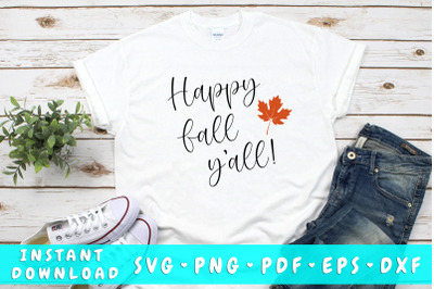 Happy Fall Y&#039;all SVG