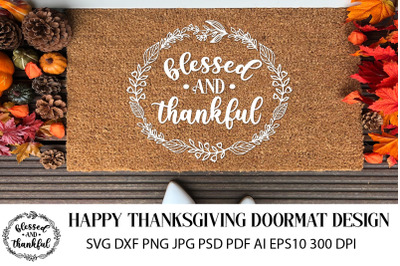 Doormat Sign SVG. Thanksgiving Doormat Farm Sign.
