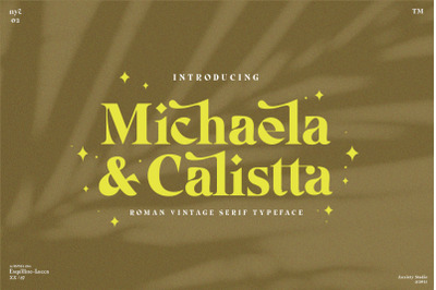 Michaela Calistta - Roman Serif