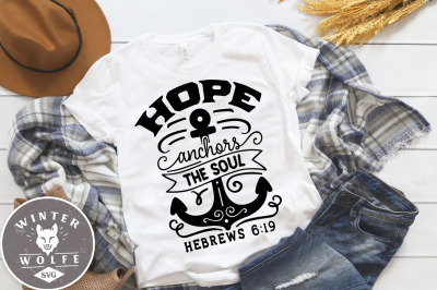 Hope anchors the soul SVG EPS DXF PNG