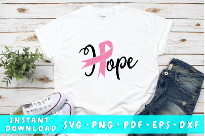 Hope Cancer Ribbon SVG