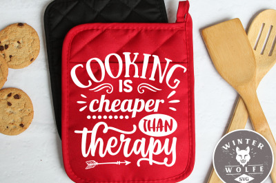 Cooking is cheaper than therapy SVG EPS DXF PNG
