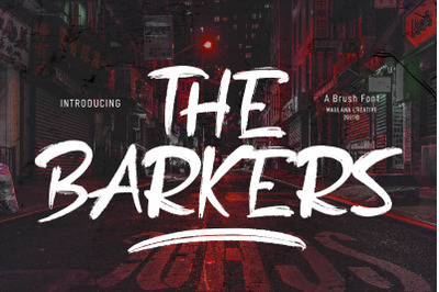 The Barkers Brush Font