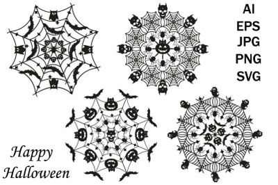 Festive Mandala Halloween SVG Files for Cricut