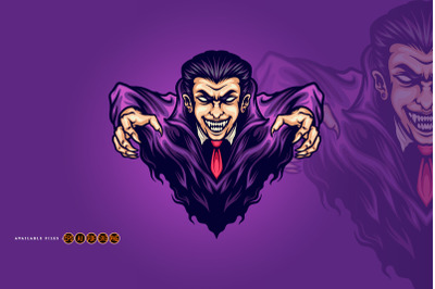 Vampire Attack Dracula Illustrations