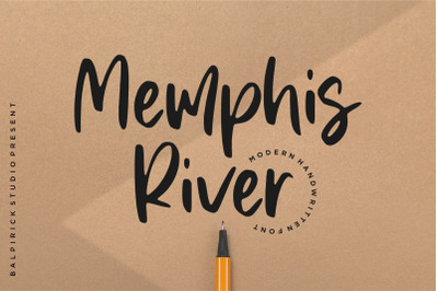 Memphis River Modern Handwritten Font