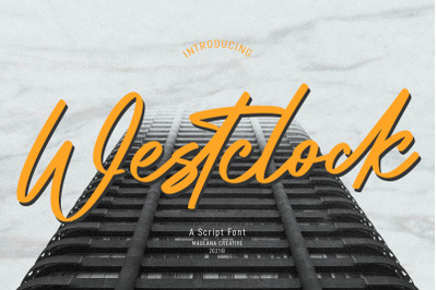 Westclock Script Font