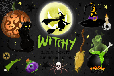 Witch&#039;s Brew Fun Halloween Clipart