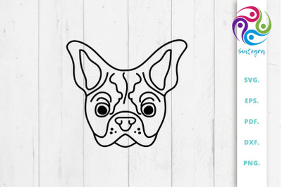 Cute Bulldog SVG File
