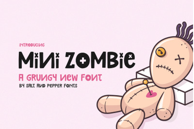 Mini Zombie Font (Halloween Fonts, Grungy Fonts, Rough Fonts)