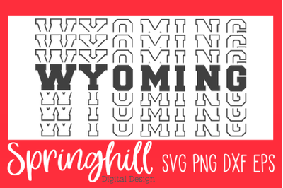 Wyoming T-Shirt SVG PNG DXF &amp; EPS Design Cutting Files