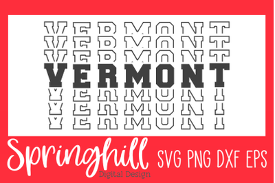 Vermont T-Shirt SVG PNG DXF &amp; EPS Design Cutting Files