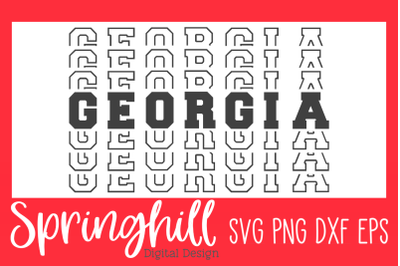 Georgia T-Shirt SVG PNG DXF &amp; EPS Design Cutting Files