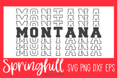 Montana T-Shirt SVG PNG DXF &amp; EPS Design Cutting Files