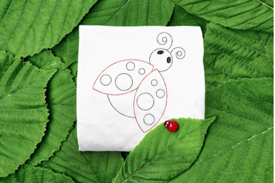 Ladybug Linework | Embroidery