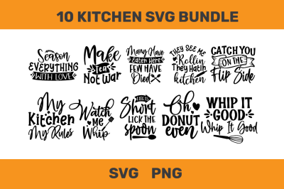 10 motivational kitchen SVG Bundle, inspirational Quotes Svg, Cricut,