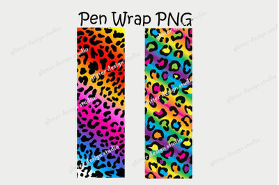 Leopard Pen Wraps, Cheetah Pen Wrap, Personalized Glitter Pen Wrap, Pe