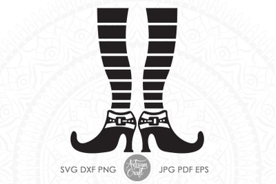 Witches legs and shoes, Halloween SVG