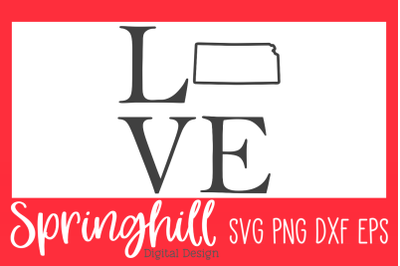 Love Kansas SVG PNG DXF &amp; EPS Design Cutting Files