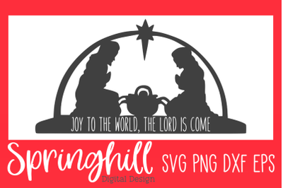 Joy To The World SVG PNG DXF &amp; EPS Design Cutting Files