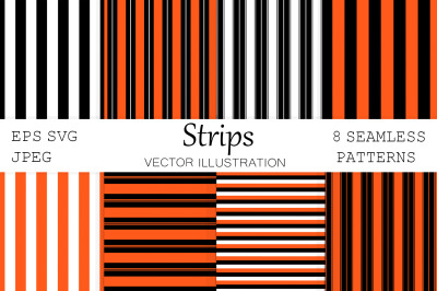 Strips pattern. Strips wallpaper. Halloween print. Strip SVG