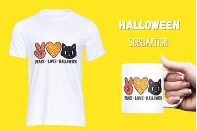 Peace Love Halloween3 Sublimation