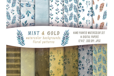 Abstract and floral digital papers-14 abstract backgrounds