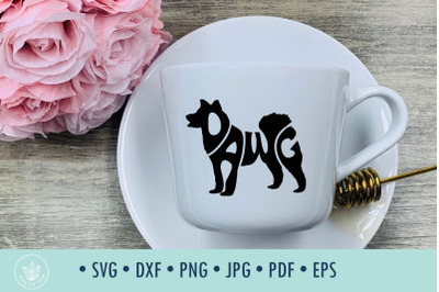 Dawg dog typography SVG cut file