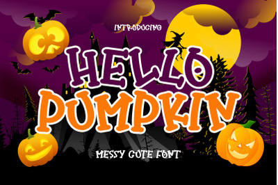 Hello Pumpkin - Cute Display Font