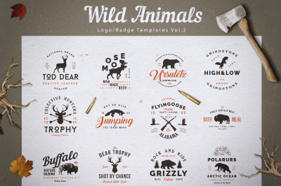 Wild Animals Logo/Badge Templates v2