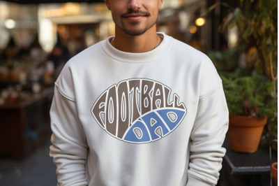 Football dad typography SVG cut file