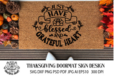 Thanksgiving SVG Doormat Quote. Autumn Quote SVG. Farm Sign.