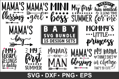 Baby Quotes SVG Bundle, New Born