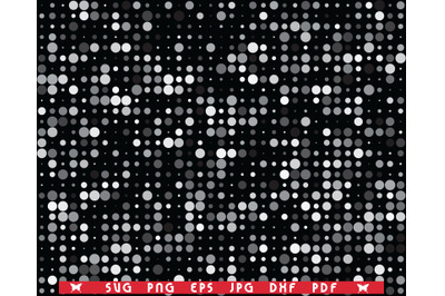 SVG Gray Circles, Seamless pattern digital clipart
