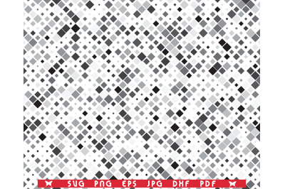 SVG Gray Squares, Seamless pattern digital clipart