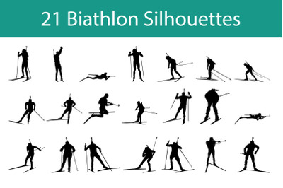 Biathlon Silhouette Set