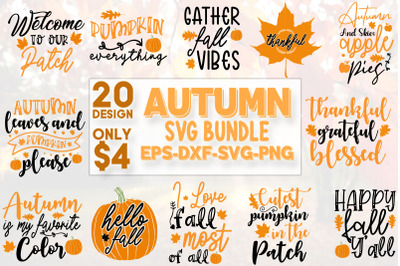 Autumn SVG bundle